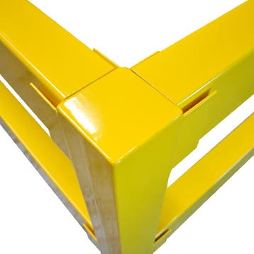 Kolombeschermingshek 220 x 220 x 100 cm - Geel - Staal - 3,5, Verzenden
