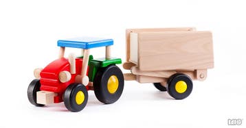 Bajo houten tractor speelgoed - tra van €61,99 voor €30,99, Ophalen of Verzenden, Nieuw