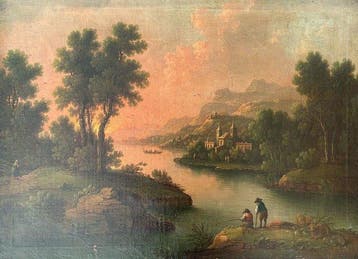 Nederlandse school (XVIII) - Fischer am See