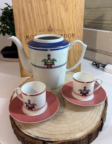 cartier - Koffie- en theeservies (5) - Porselein, Antiek en Kunst