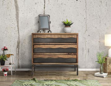 DRESSOIR YELLOWSTONE CM 88X45X80 (LEGNO DI ACACIA NILOTICA), Ophalen of Verzenden, Nieuw