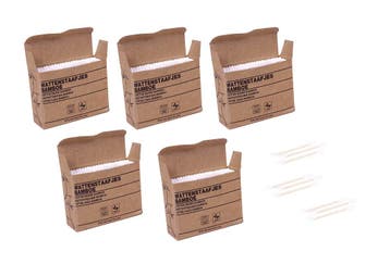 Set van 1000 bamboe wattenstaafjes (7.5 cm lang) in kartonn, Ophalen of Verzenden, Nieuw