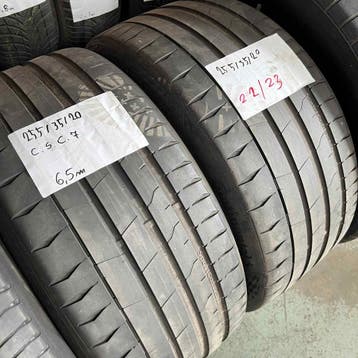 2 x Continental SportContact 7 255-35-20 Zomerbanden 6,5mm, Gebruikt, 255 mm, Ophalen of Verzenden, Band(en)