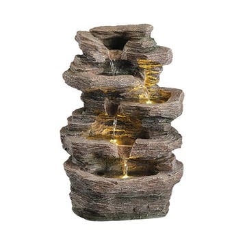 Tuinfontein | Decoris | Waterval | 21 x 27 x 39 cm, Tuin en Terras, Verzenden, Nieuw