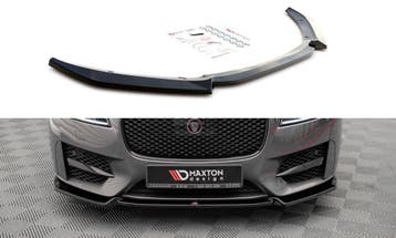 Voorspoiler V.1 Jaguar XF R-Sport Mk2 Maxton Glans Zwart, Ophalen of Verzenden, Nieuw