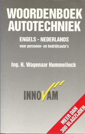 Woordenboek AUTOtechniek Engels-Nederland voor personen- en, Boeken, Verzenden, Zo goed als nieuw, Wagenaar Hummelinck H.