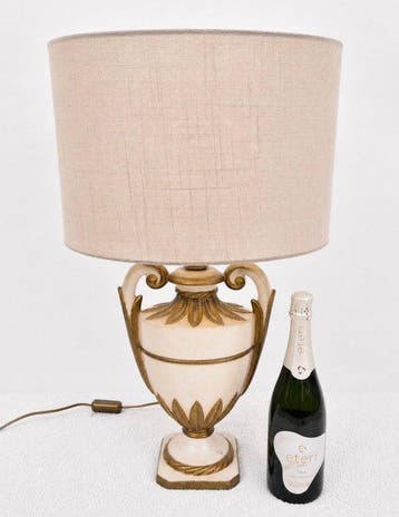 Stella Nove - Tafellamp - Cup - Keramiek, Messing, Goud,