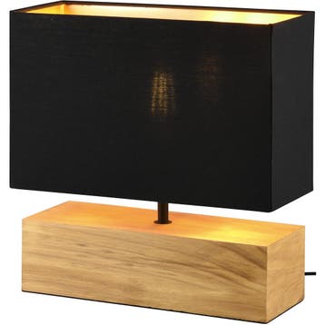 LED Tafellamp - Tafelverlichting - Trion Wooden - E27, Huis en Inrichting, Lampen | Tafellampen, Ophalen of Verzenden, Nieuw, Hout