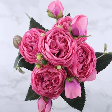 Kunst Boeket - Zijden Rozen Roos Bloemen Luxe Boeketten, Verzenden, Nieuw