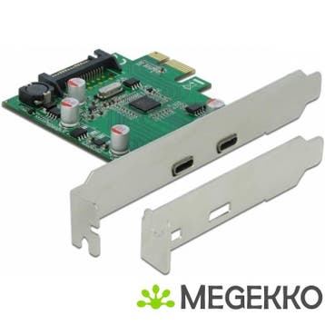 Delock 90493 PCI Express x1-kaart naar 2 x externe USB 5, Verzenden, Nieuw, DeLock