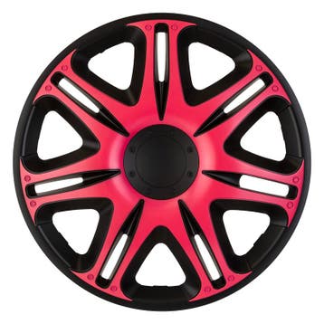 J-Tec 4-Delige Wieldoppenset Nascar 16-inch zwart/roze, Ophalen of Verzenden, Nieuw