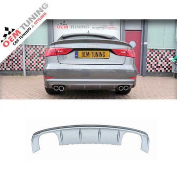 Diffuser voor AUDI A3 A4 A5 A6 A7 | S3 S4 S5 S6 S7 |, Nieuw, Achter, Bumper, Audi