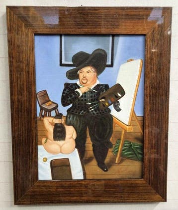 Scuola europea (XX), da Botero - Il pittore