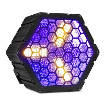 Retourdeal - BeamZ RB90-5 Deco Retro Blinder met 3x 30W RGBA, Verzenden, Zo goed als nieuw