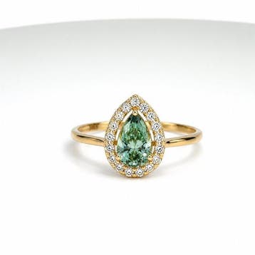 Zonder minimumprijs - Ring - 14 karaat Witgoud - 1.12ct. tw., Nieuw