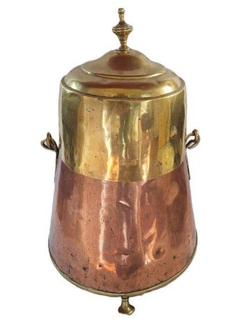 Pot - 19e eeuw - Koper, Messing - doofpot, Antiek en Kunst