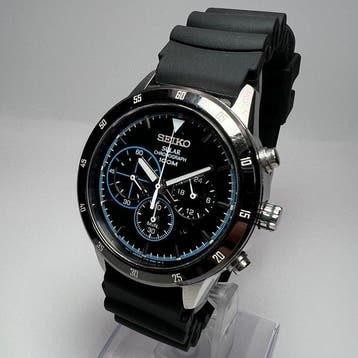 Seiko - Solar Chronograph - Zonder minimumprijs - V175-0DA0–