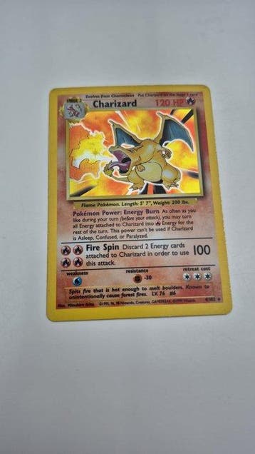 Pokémon - 1 Card - Charizard 4/102 Foil - WOTC, Nieuw