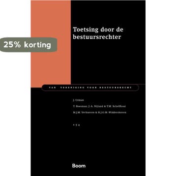 Toetsing door de bestuursrechter / Van vereniging voor, Boeken, Verzenden, Zo goed als nieuw, Tim Boesman