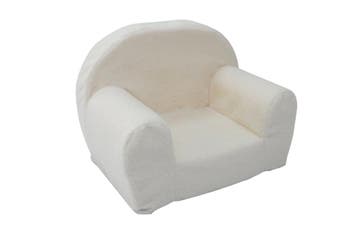 Kinderfauteuil Boucle Ecru | Retourdeal 55% Korting, Kinderen en Baby's, Ophalen of Verzenden, Zo goed als nieuw, Stoel(en)