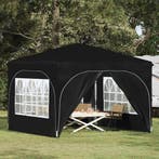 vidaXL Pop-up Feesttent 290 x 290 x 245 cm Zwart, Verzenden, Nieuw