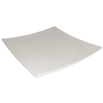 Melamine Gebogen Vierkant Bord Wit | 31 x 31cm, Verzenden