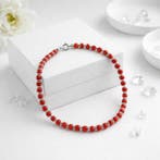 Koraal - Zilver - Armband, Verzamelen, Mineralen en Fossielen