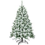 2dekans | Coast Besneeuwde Kunstkerstboom Wit/Groen – 137 cm, Ophalen of Verzenden, Zo goed als nieuw