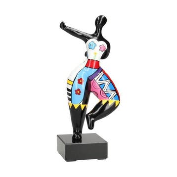 Beeldje - Pop Art Ballerina - Hars, fiberglass, Marmer