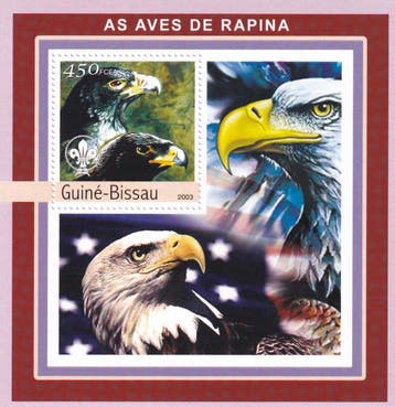 Guine Bissau - 2003 - Roofvogels - Postfris, Verzenden, Postfris, Dier of Natuur