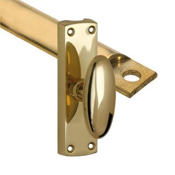 Kruk-espagnolet Ei messing gelakt inclusief 1 stang, Verzenden, Nieuw