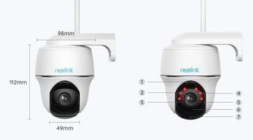 Reolink B430 5mp, draadloze Pan & Tilt Dual WiFi, Ophalen of Verzenden, Nieuw