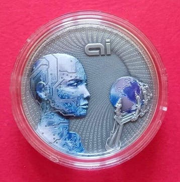 Niue. 2 Dollars 2016, Artificial Intelligence, 2 Oz