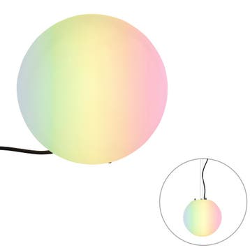 Smart buitenlamp wit 25 cm IP65 incl. Wifi A60 - Nura, Verzenden, Nieuw, Kunststof
