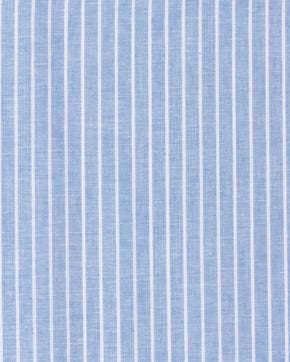 Chambré Linnen Katoen Strepen Baby Blauw/Wit, Nieuw, Wit
