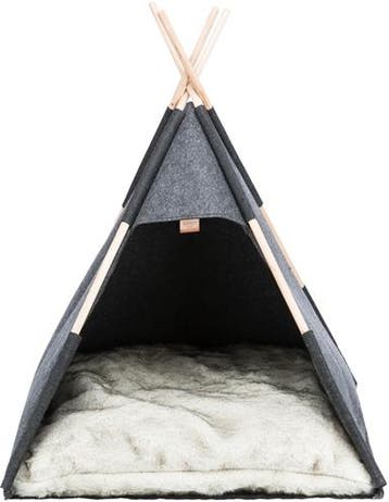 Trixie schuilplaats tipi vilt antraciet (Hondenmanden), Dieren en Toebehoren, Verzenden, Nieuw