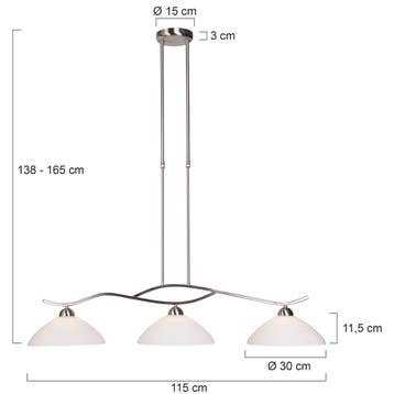 Steinhauer hanglamp Capri 6837ST 2dekansje, Ophalen, Nieuw, Overige materialen, Klassiek