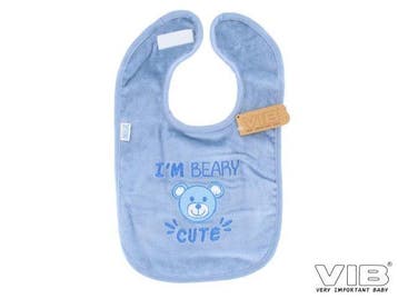 VIB Slabbetje IM BEARY CUTE Dusty Blue, Hobby en Vrije tijd, Ophalen of Verzenden, Nieuw