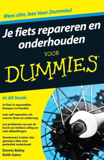 Je fiets repareren en onderhouden voor dummies 9789043029704, Zo goed als nieuw