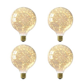 Led lamp E27 | Stars globe | Calex | 4 stuks, Verzenden, Nieuw