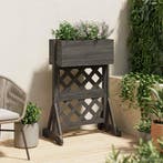 vidaXL Verticale Tuin Trellis Grijs 48 x 30 x 70,5 cm, Verzenden, Nieuw, Minder dan 60 cm