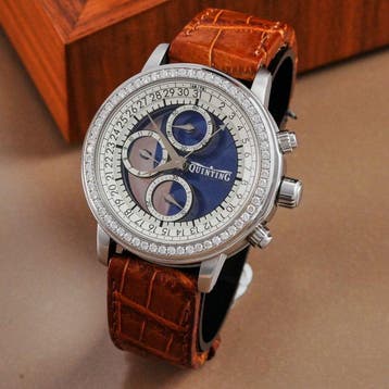 Quinting - Mysterious Chronograph Diamond Bezel - QSL55DD -, Nieuw