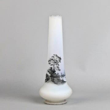 Daum Frères - Vaas - Glas - Nederlandse Landschap, Antiek en Kunst