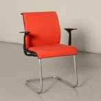 Steelcase Think vergaderstoel, oranjerood, sledeframe, Ophalen of Verzenden, Nieuw