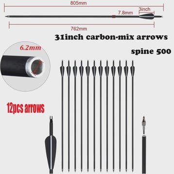 Recurve Boog Set voor Beginners: 20-40 LBS Boog, Pijlen, Arm, Verzenden, Nieuw