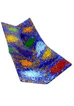 Schotel - Muranoglas - Blauw bord 44 x 18,5 cm