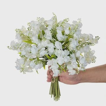 Kunstbloemen Canterbury Bells - Set van 10/20 Stuks - Witte, Verzenden, Nieuw