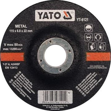 Doorslijpschijf Metaal 115 X 6,0 X 22 Mm, Verzenden, Nieuw