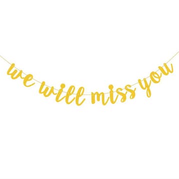 We Will Miss You slinger goud, Verzenden, Nieuw, Versiering, Overige