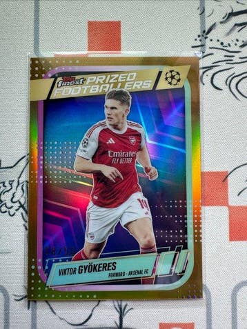 2026 Topps Topps Finest Prized Footballers Viktor Gyökeres, Nieuw